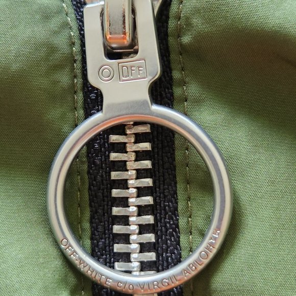 Off-White hooded waterproof windbreaker/jacket/rain coat Sz 12 - Picture 5 of 8